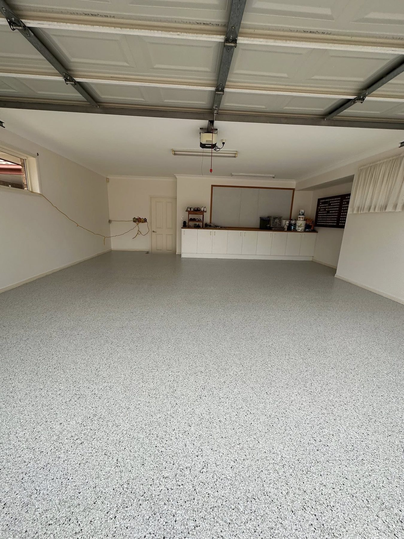 After — Garage epoxy transformation